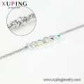 75037 Xuping мода оптом ювелирные изделия серебряного цвета женщины браслет с кристаллами